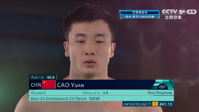 空中飞人！跳水选手完美表现