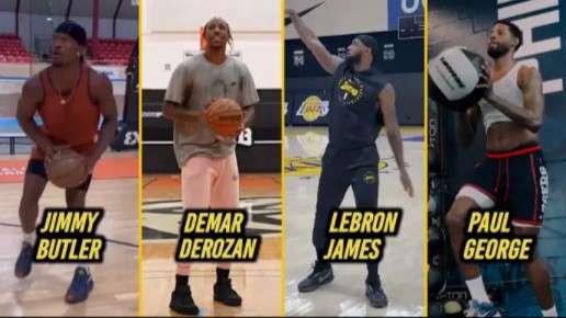 NBA球员训练日常曝光，备战态势良好
